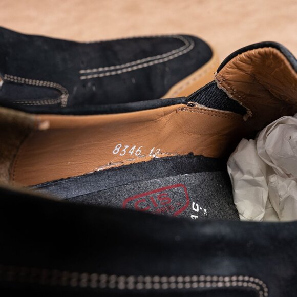 Michael Toschi Men Antibac CIS Comfortable Cusion Black Leather Loafers Sz 12M - Picture 6 of 9